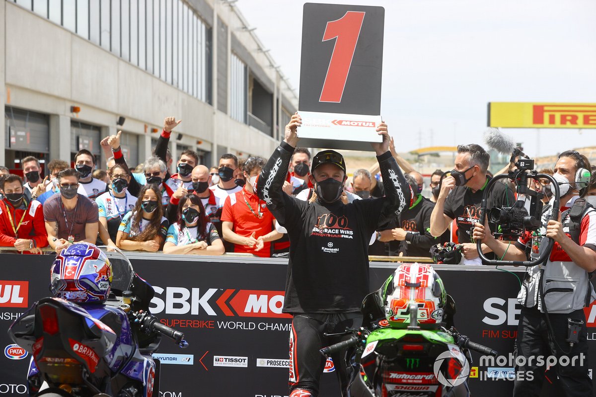 Jonathan Rea, Kawasaki Racing Team WorldSBK festeggia la 100esima gara nel WorldSBK