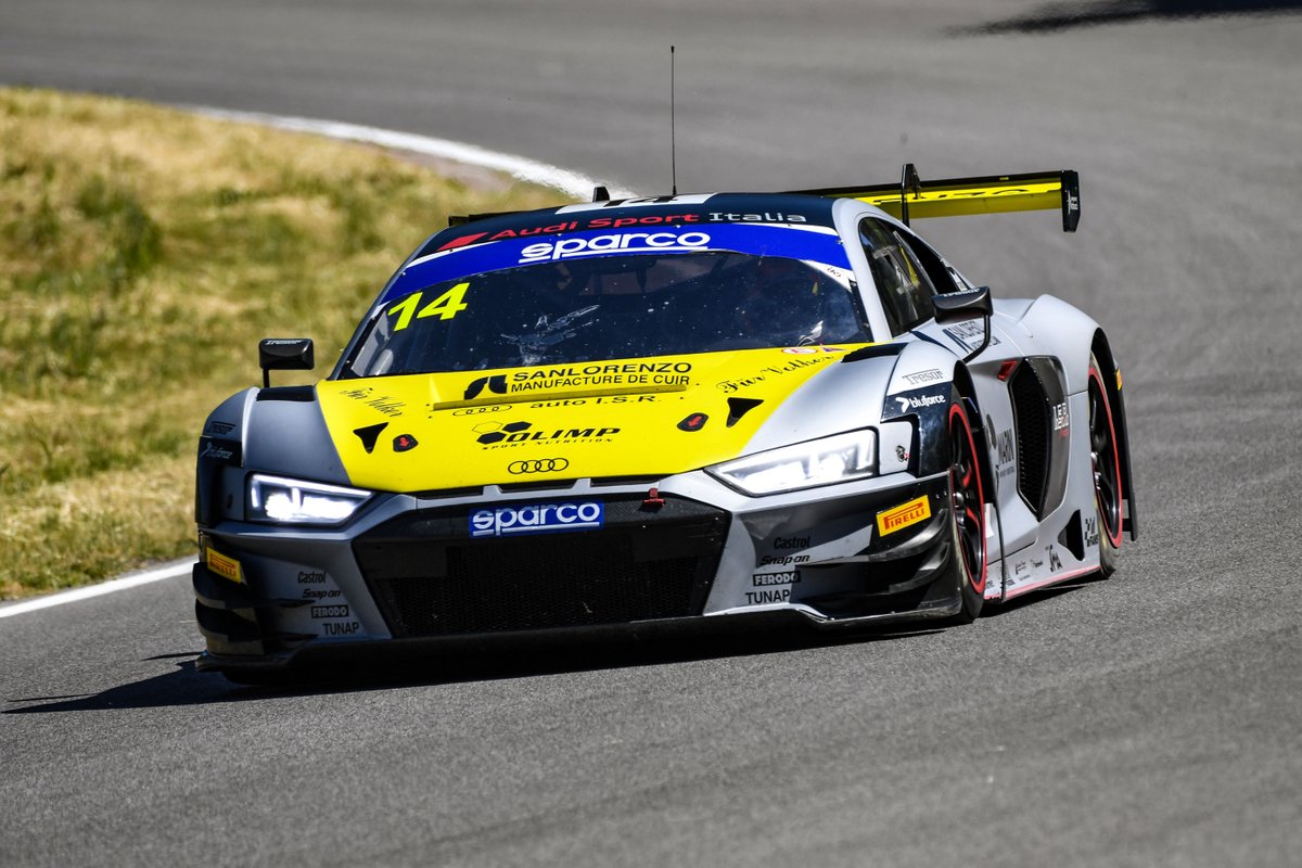 #14 Audi Sport Italia, Audi R8 LMS GT3: Filip Salaquarda, Karol Basz, Vito Postiglione