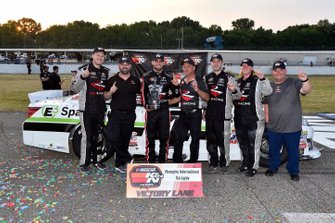 #4 Chase Cabre, Max Siegel, Toyota Camry, Honda Generators / Eibach celebrates his win