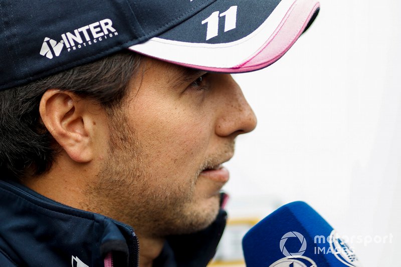 Sergio Perez, Racing Point parle avec les médias