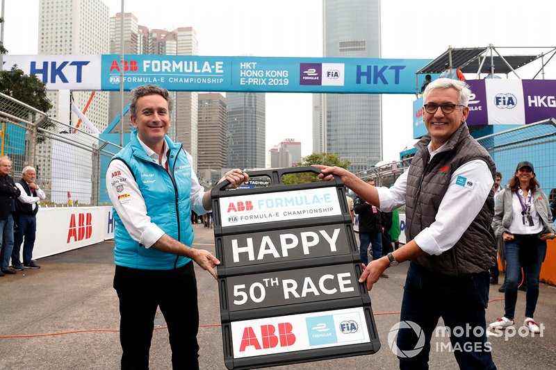 Alejandro Agag, Formula E, con Ulrich Spiesshofer, CEO, ABB