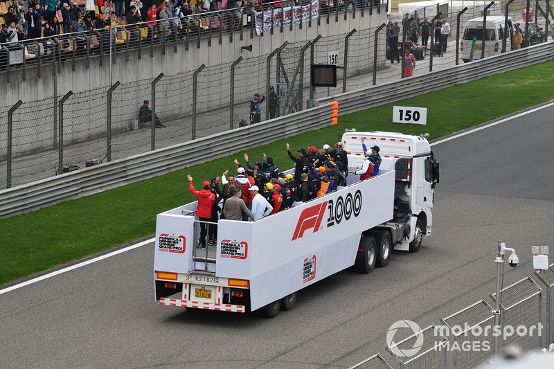 The drivers parade