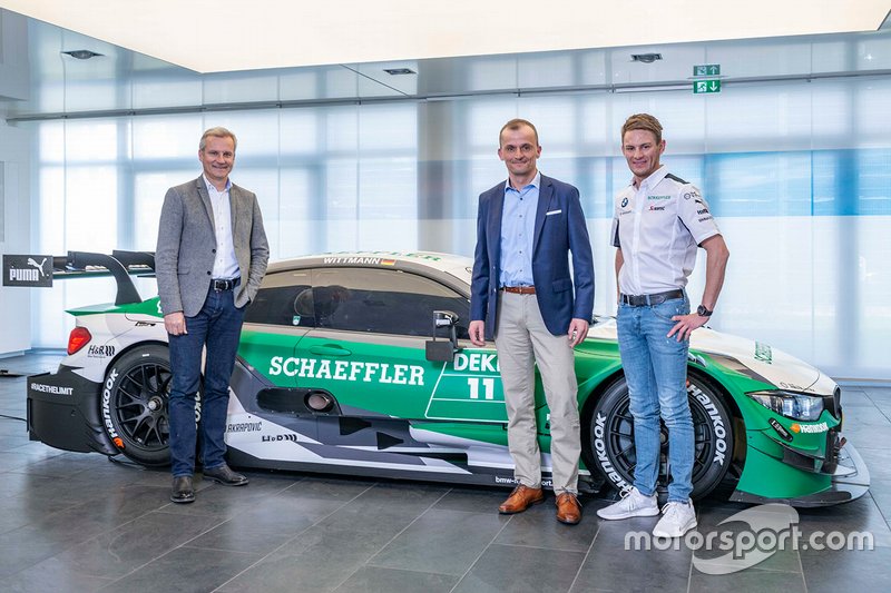 Marco Wittmann, BMW Team RMG, BMW M4 DTM, mit Jens Marquardt, und Matthias Zink