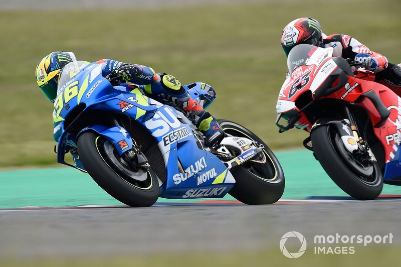 Joan Mir, Team Suzuki MotoGP, Francesco Bagnaia, Pramac Racing
