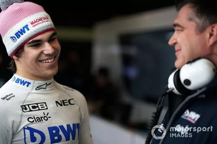 Lance Stroll, Racing Point F1 Team y Bradley Joyce, Racing Point F1 Team