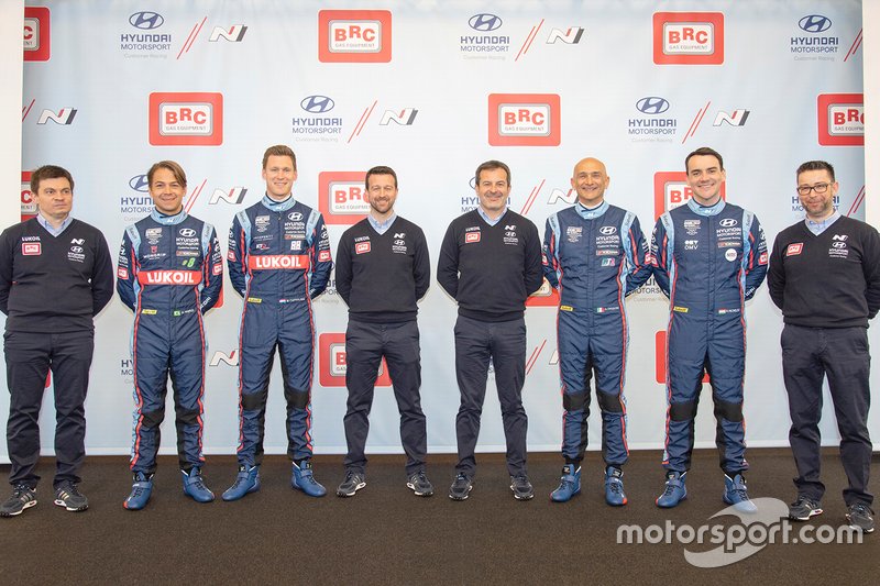 Max Maximenko, Augusto Farfus, Nick Catsburg, Gabriele Tarquini, Norbert Michelisz, Hyundai BRC Team