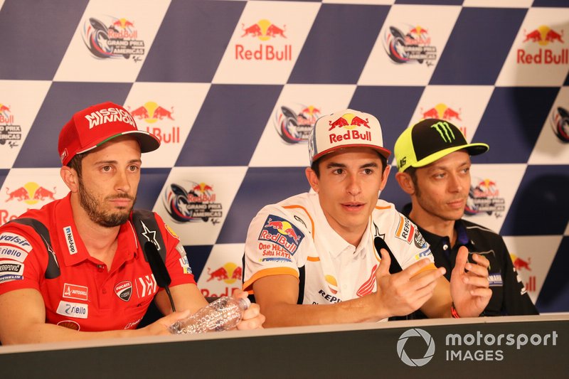 Andrea Dovizioso, Ducati Team, Marc Marquez, Repsol Honda Team, Valentino Rossi, Yamaha Factory Racing, Press Conference