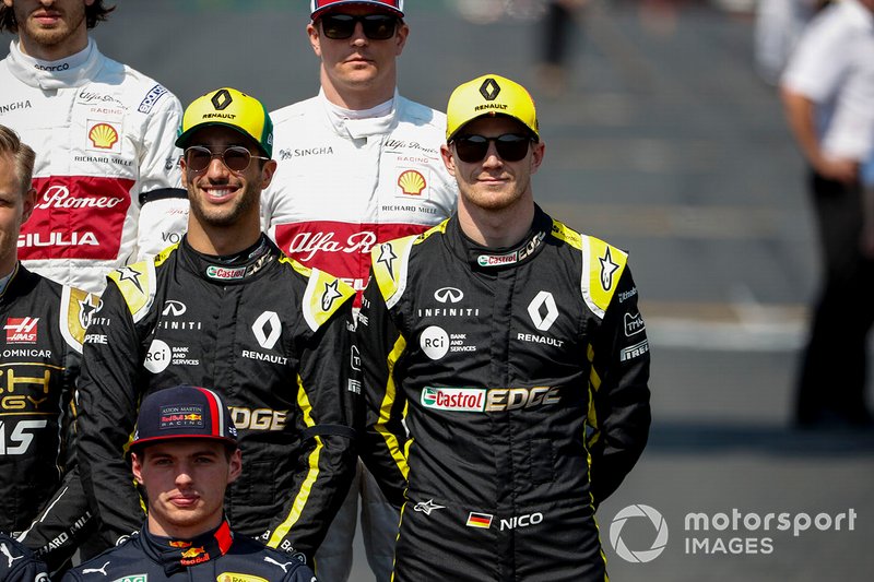 Daniel Ricciardo, Renault F1 Team ve Nico Hulkenberg, Renault F1 Team