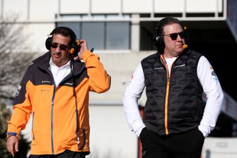 Zak Brown, McLaren Racing CEO and Sheikh Mohammed bin Essa Al Khalifa, CEO of the Bahrain Economic Development Board and McLaren Shareholder