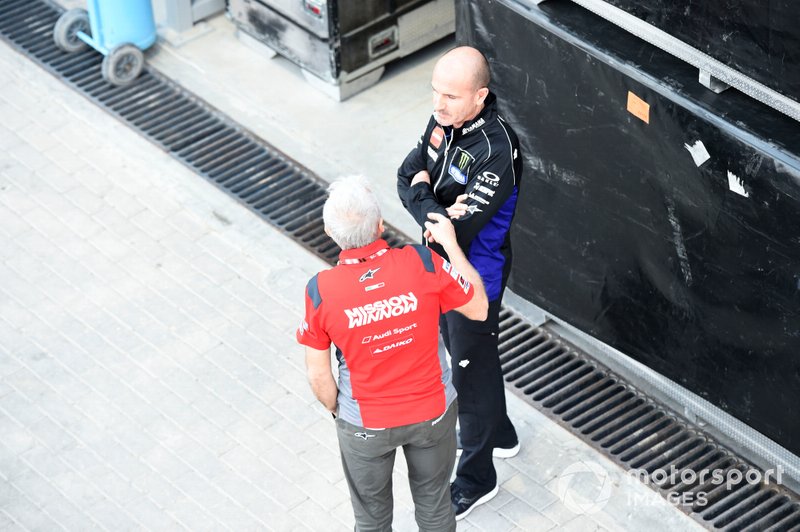 Davide Tardozzi, Team manager Ducati Team, Massimo Meregalli, Team manager Yamaha Factoy Racing
