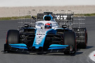 George Russell, Williams FW42 with aero sensors