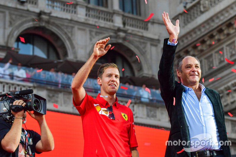 Sebastian Vettel, Ferrari and Gerhard Berger