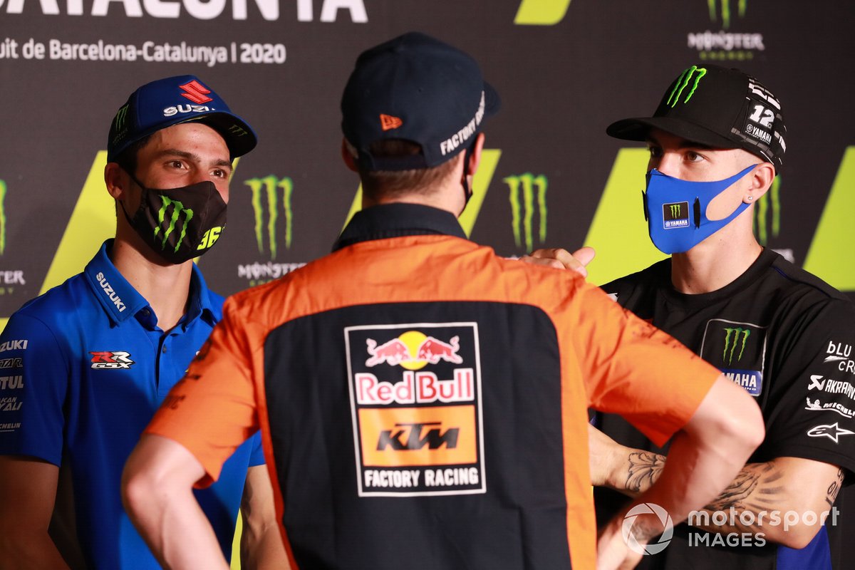 Joan Mir, Team Suzuki MotoGP Pol Espargaro, Red Bull KTM Factory Racing Maverick Viñales, Yamaha Factory Racing