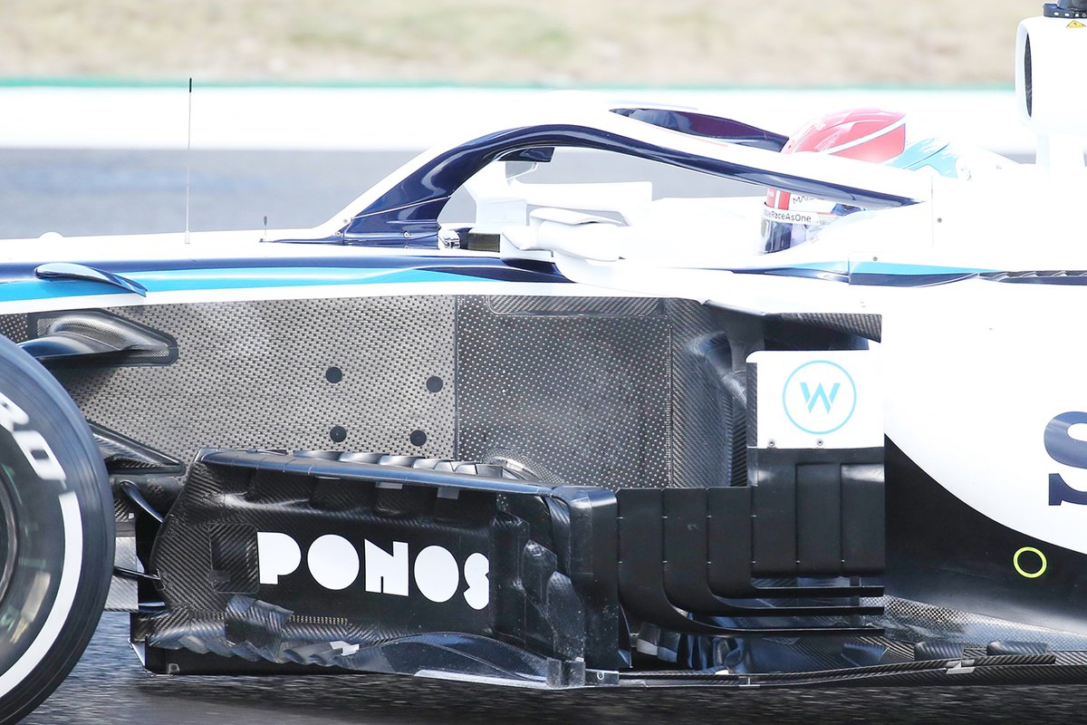 Williams FW43: Windabweiser