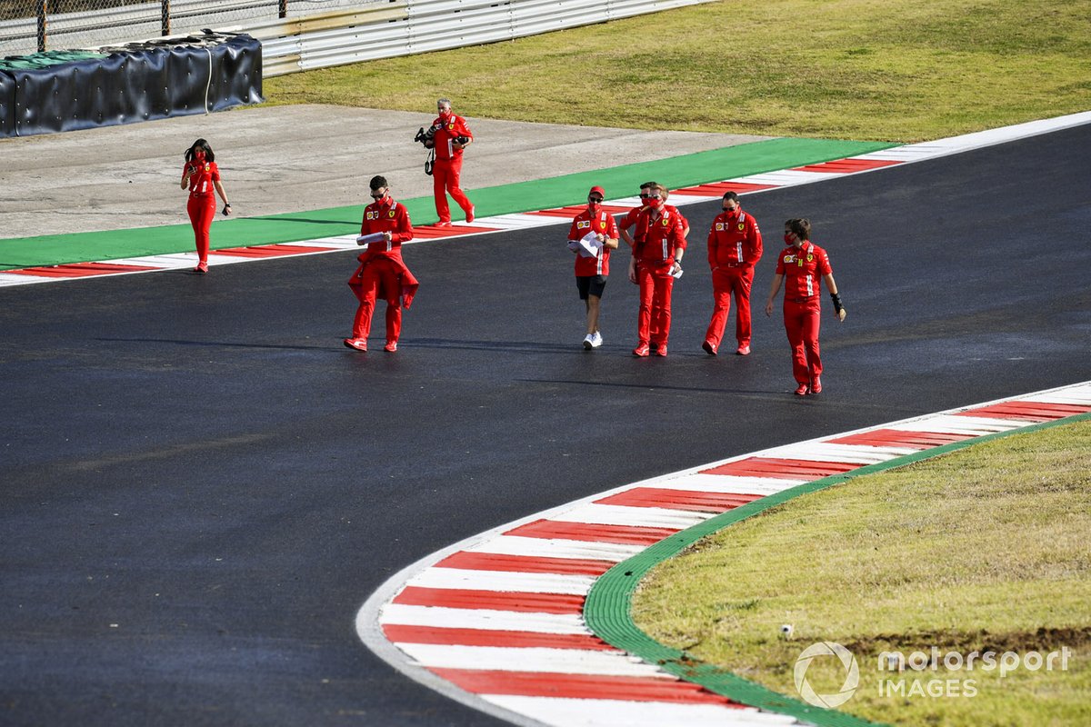 Sebastian Vettel, Ferrari fait son tour de piste