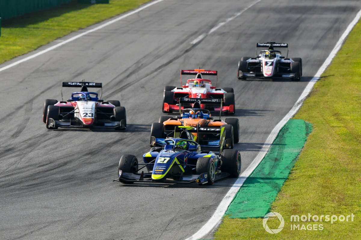 David Schumacher, Carlin, Roman Stanek, Charouz Racing System y Alessio Deledda, Campos Racing