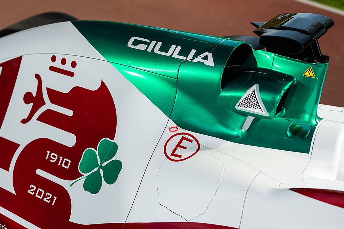Pintura especial da Alfa Romeo para o GP da Itália de 2021