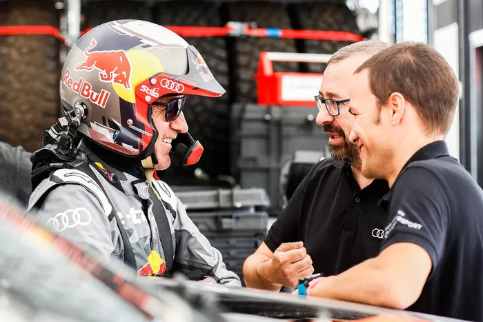 Stéphane Peterhansel, Arnau Niubó Bosch, Daniel Gratacos, Audi RS Q e-tron E2 