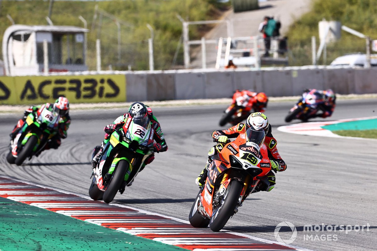 Alvaro Bautista, Aruba.it Racing Ducati, Alex Lowes, Kawasaki Racing Team WSBK, Jonathan Rea, Kawasaki Racing Team WSBK