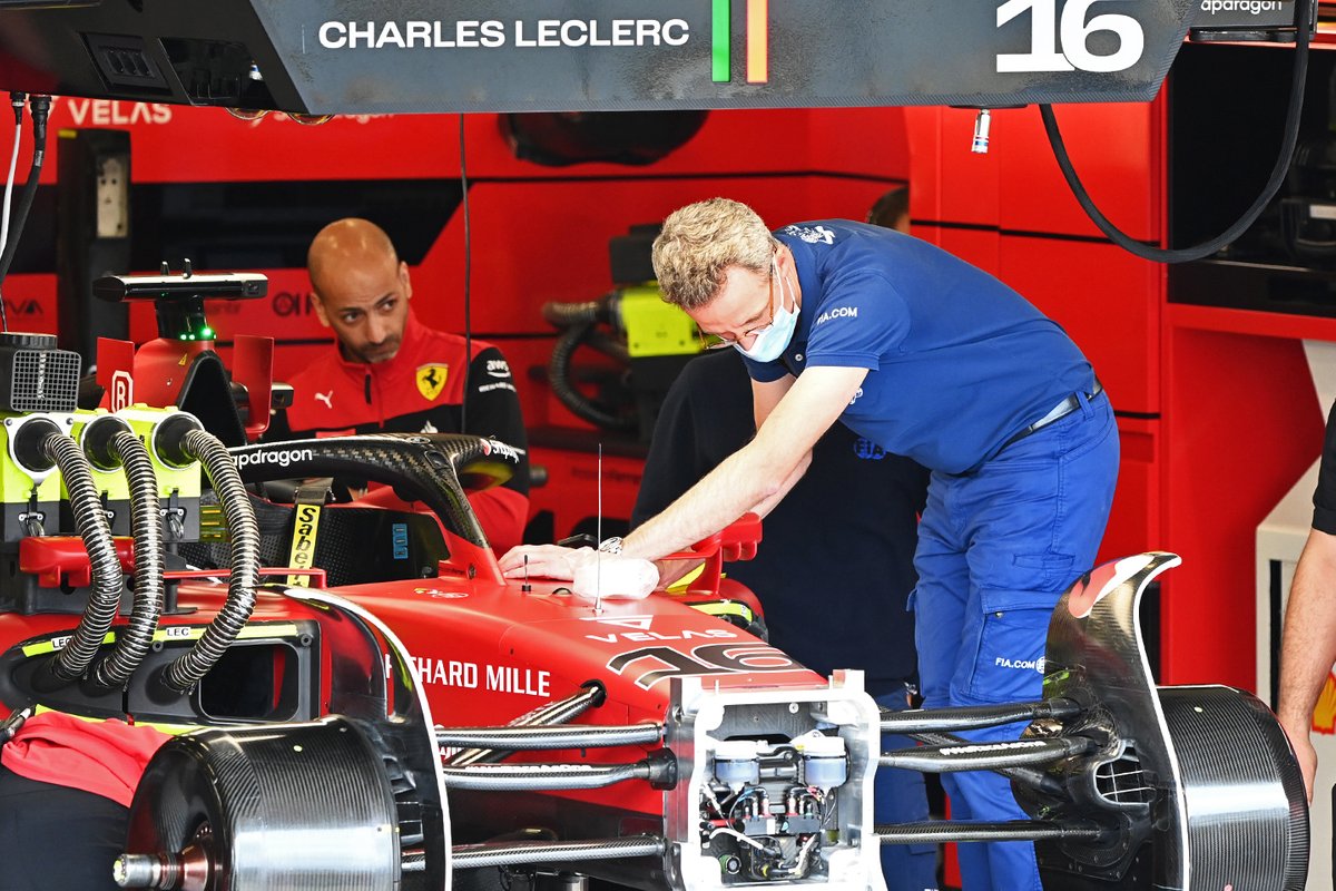 Detalle del Ferrari F1-75