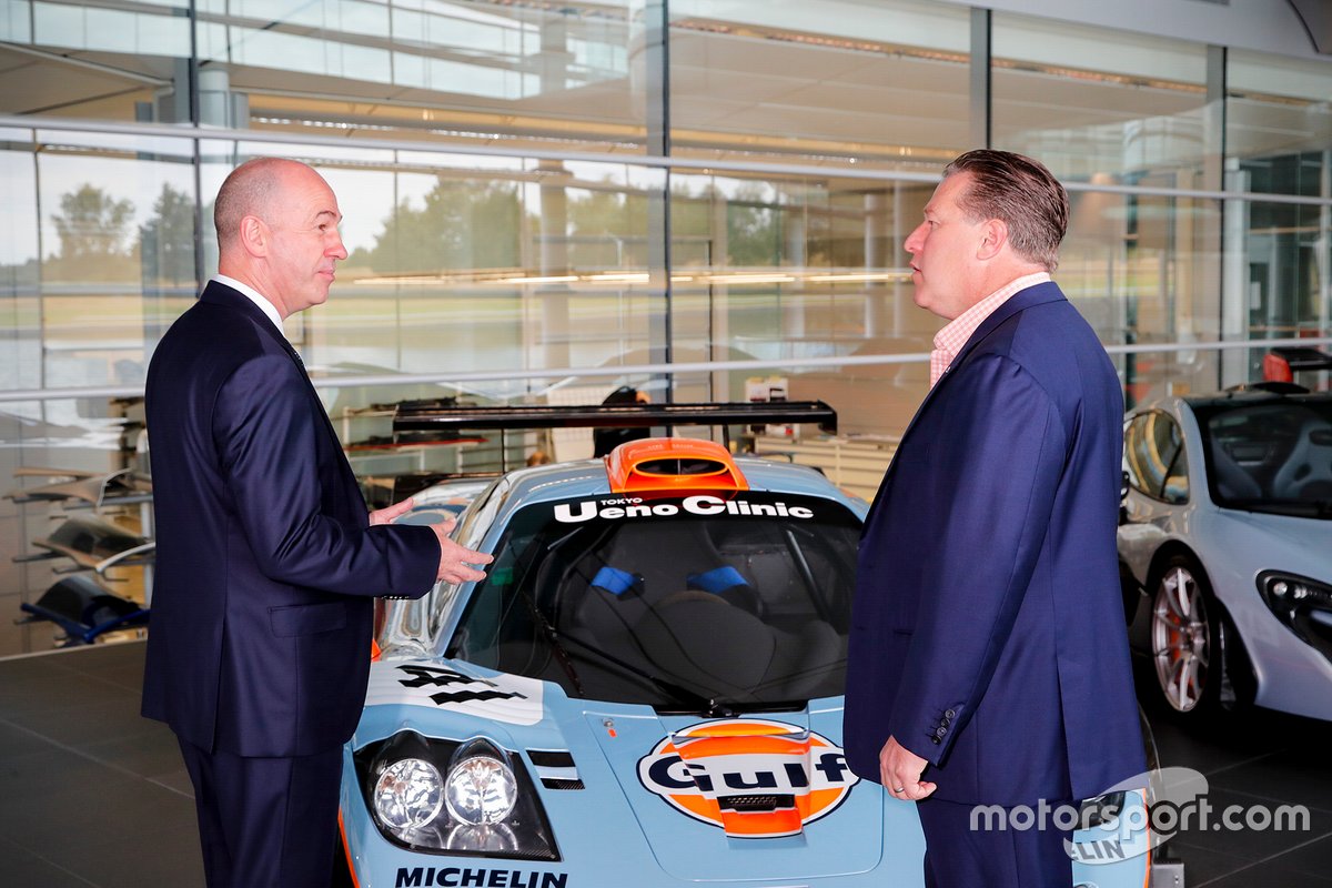 Mike Jones, Gulf Oil International Ltd CEO, Zak Brown, McLaren Racing CEO