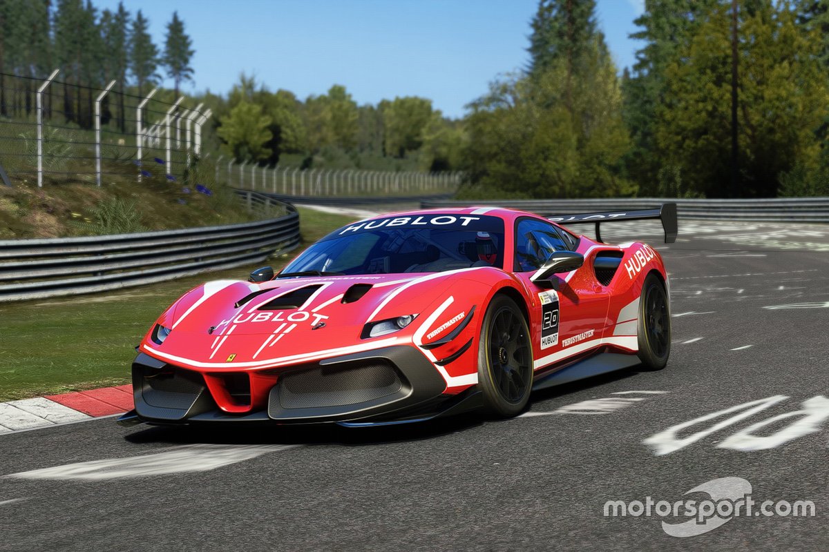 Ferrari 488 Challenge Evo в виртуальных гонках