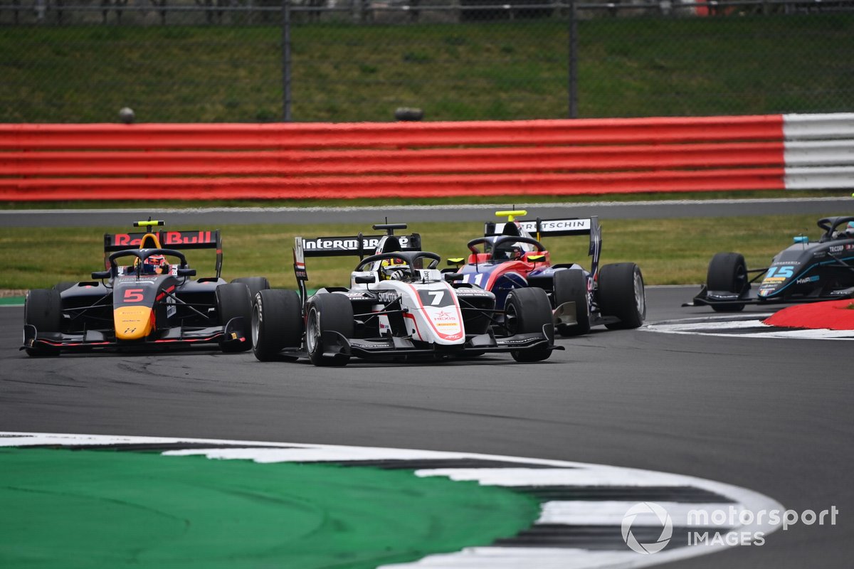 Theo Pourchaire, ART Grand Prix, Liam Lawson, Hitech Grand Prix y David Beckmann, Trident