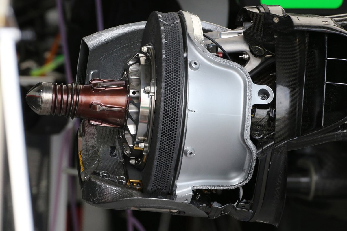 Haas VF-20 brake disc detail