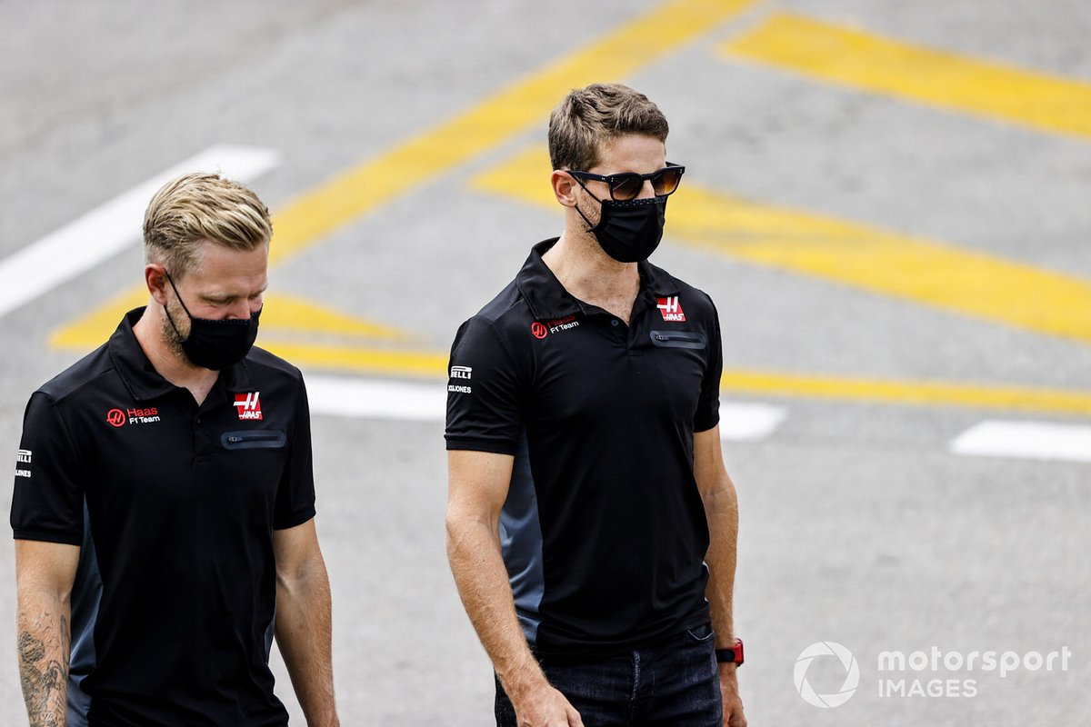 Kevin Magnussen, Haas F1, Romain Grosjean, Haas F1