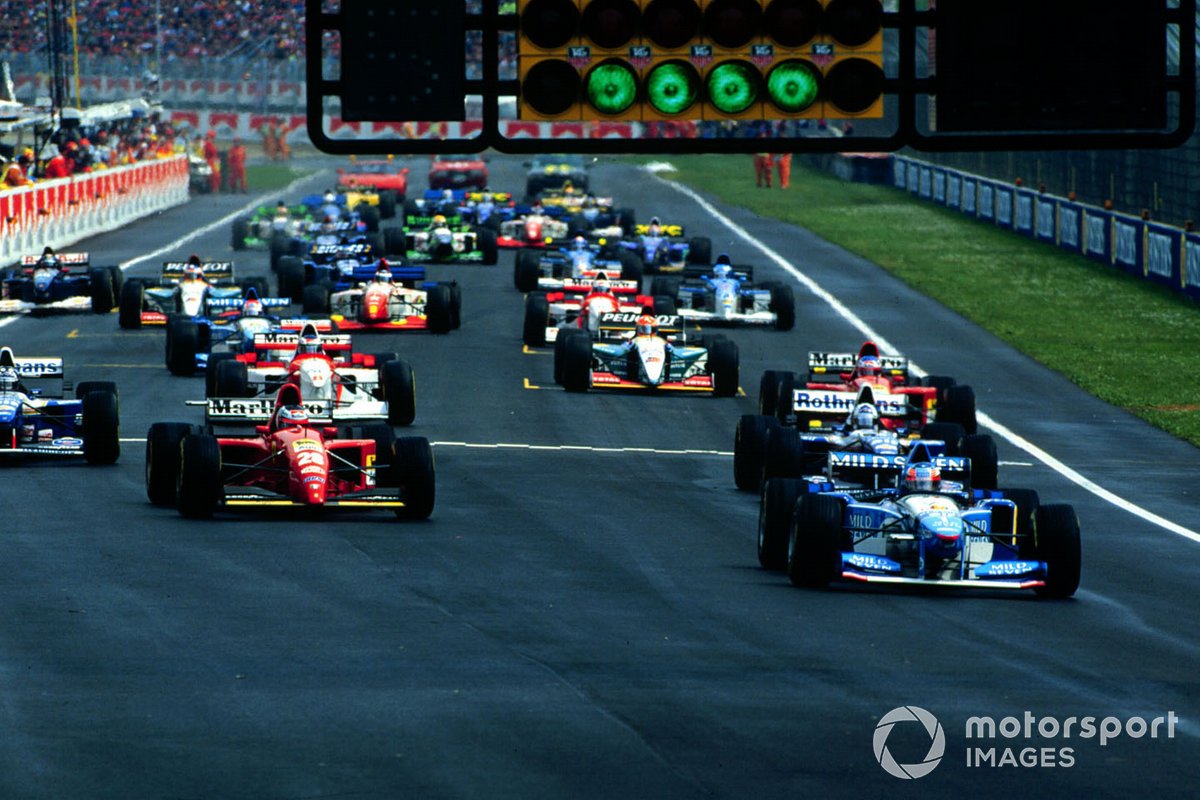 Inicio del GP de San Marino de 1995