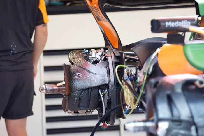 Detalle del tambor de freno del McLaren MCL60