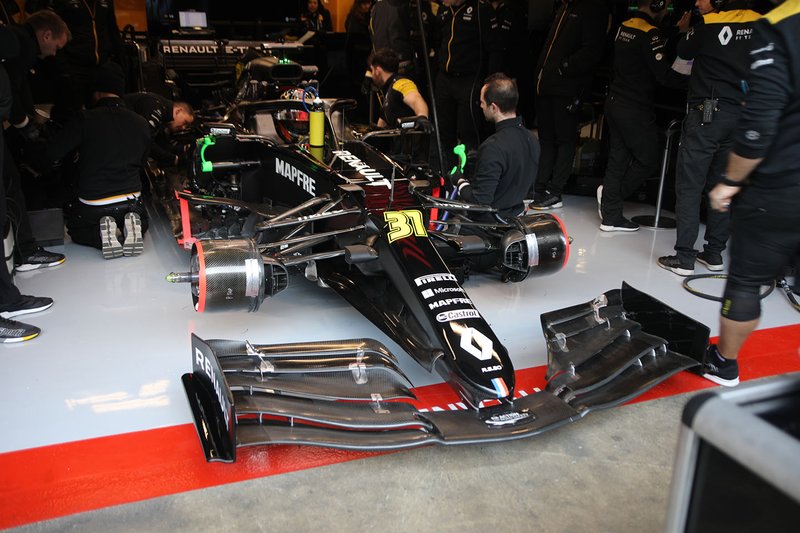 Detalle delantero del Renault R.S.20