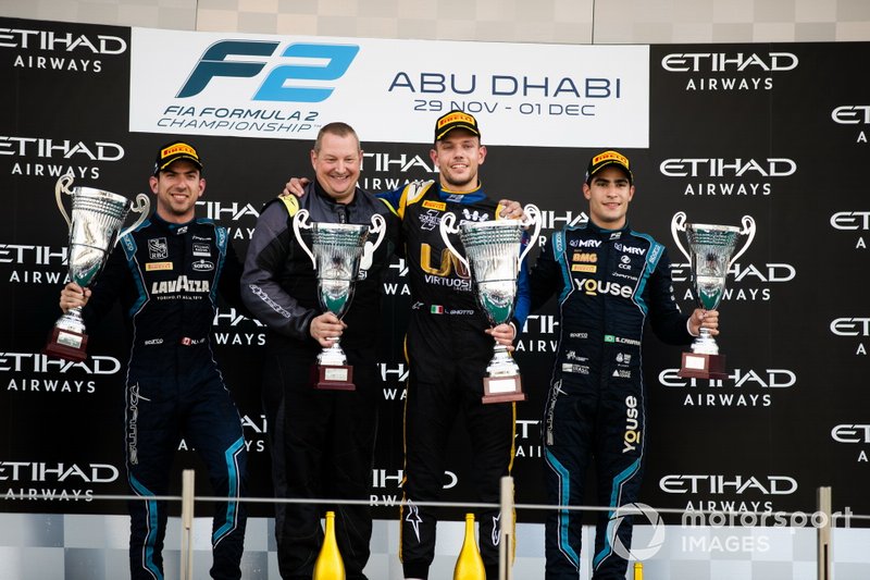 Luca Ghiotto, UNI Virtuosi Racing Nicholas Latifi, Dams and Sergio Sette Camara, Dams