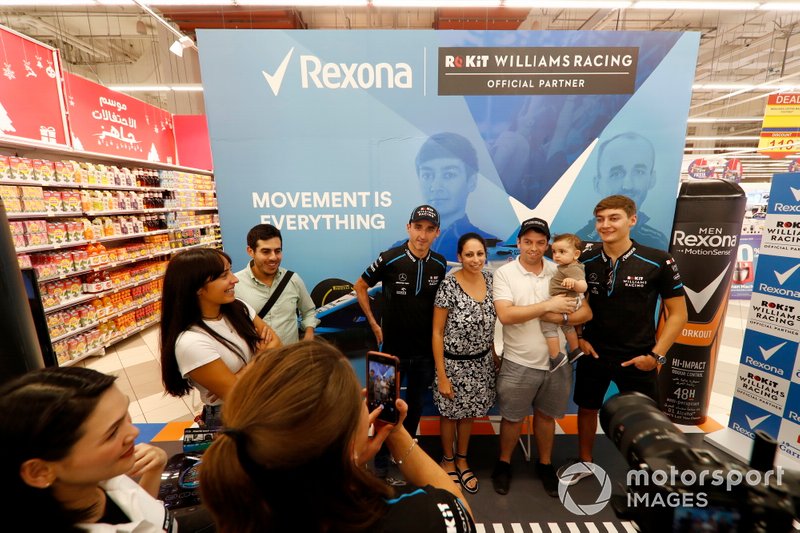 Robert Kubica, Williams Racing, and George Russell, Williams Racing