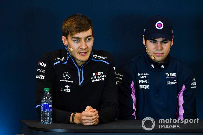 Press conference, George Russell, Williams Racing, and Lance Stroll, Racing Point