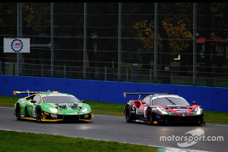 #63 Lamborghini Huracan GT3 Evo GT3 PRO, Imperiale Racing: Postiglione-Mul e #3 Ferrari 488 Evo GT3 PRO, Easy Race: Veglia-Crestani
