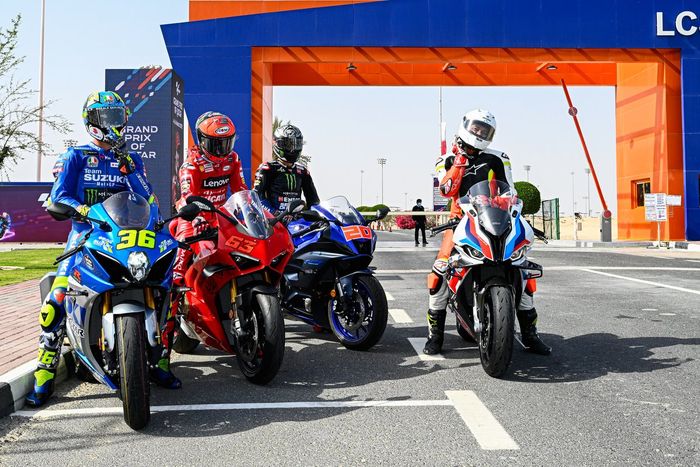 Joan Mir, Team Suzuki MotoGP, Francesco Bagnaia, Ducati Team, Fabio Quartararo, Yamaha Factory Racing, Cafu, former professional footballer