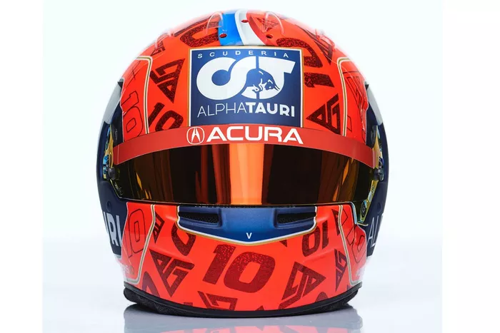 Helmet of Pierre Gasly, AlphaTauri