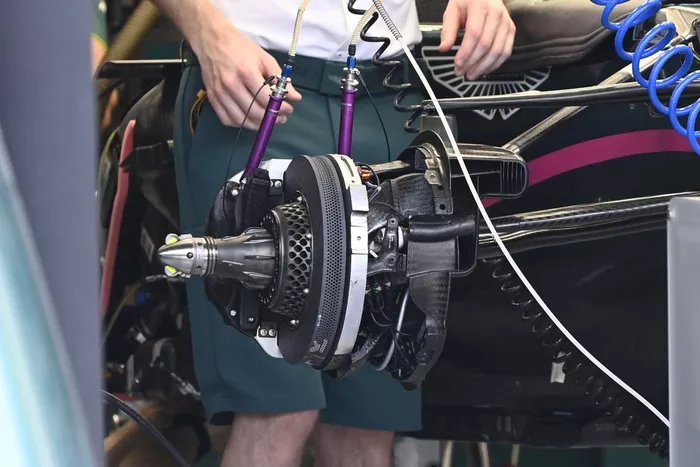 Detalle del Aston Martin AMR21