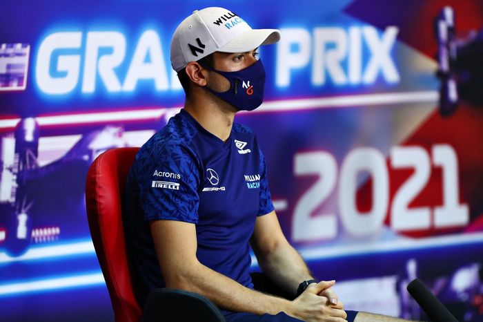 Nicholas Latifi, Williams en la conferencia de prensa