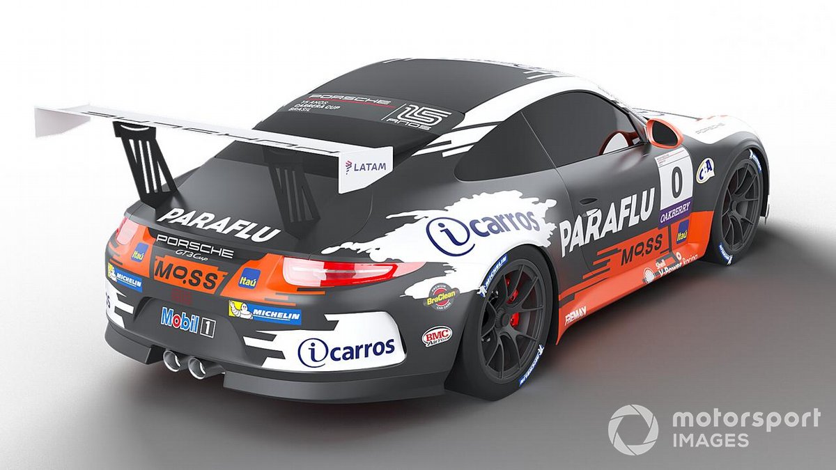 Layout do carro de Cacá Bueno e Marcelo Franco em 2021 no Porsche Endurance