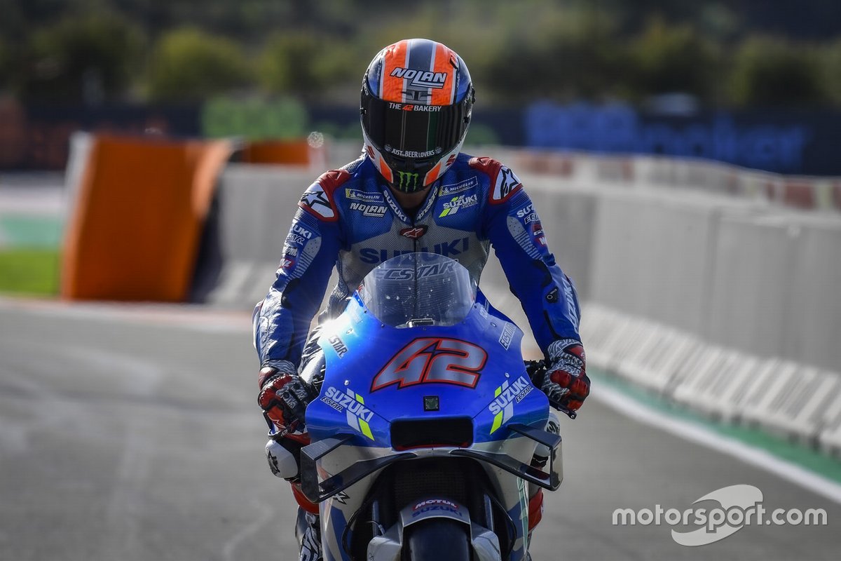 Tweede plaats Alex Rins, Team Suzuki MotoGP