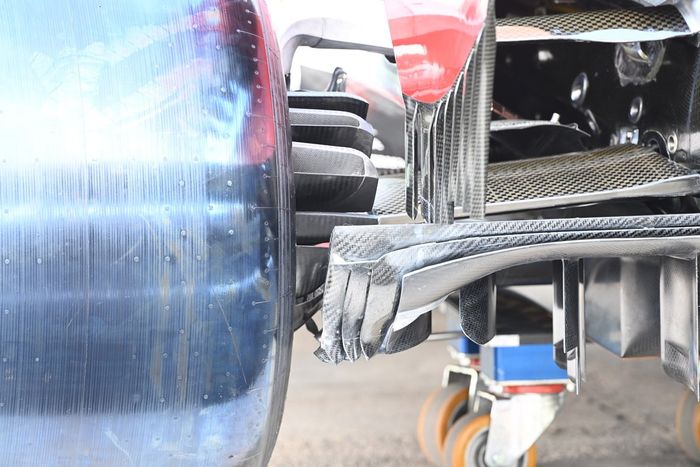 Detalle del difusor del Alfa Romeo Racing C39