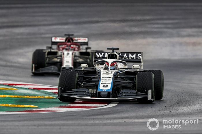 George Russell, Williams FW43, Kimi Raikkonen, Alfa Romeo Racing C39