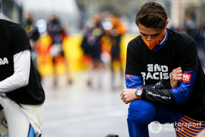 Lando Norris, McLaren y los demás pilotos apoyando la lucha contra el racismo