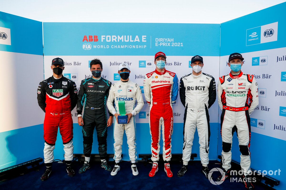 Pascal Wehrlein, Tag Heuer Porsche, Mitch Evans, Panasonic Jaguar Racing, Nyck de Vries, Mercedes Benz EQ, Alex Lynn, Mahindra Racing, Edoardo Mortara, Venturi, Rene Rast, Audi Sport ABT Schaeffler