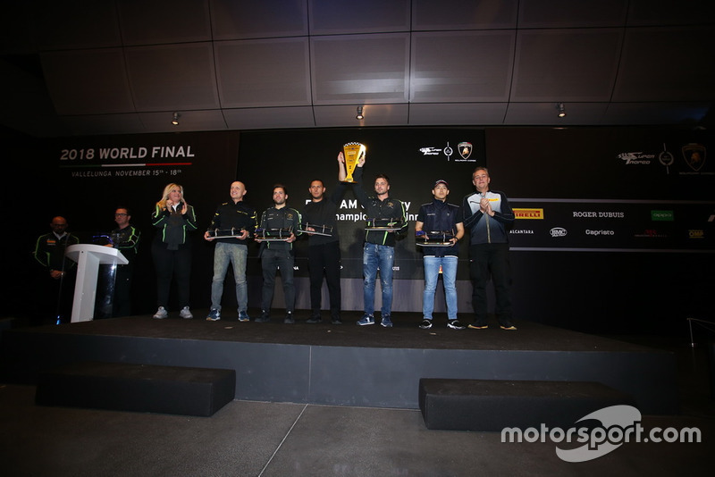 Premiazioni Super Trofeo Lamborghini 2018
