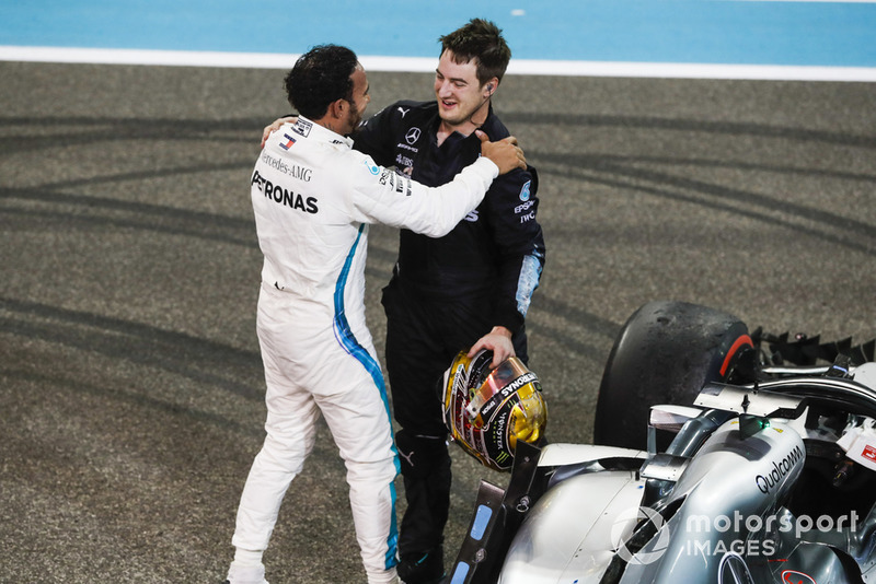 Lewis Hamilton, Mercedes AMG F1, 1st position, celebrates