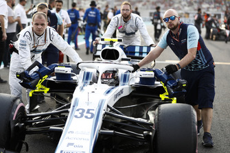 Sergey Sirotkin, Williams FW41, arrive sur la grille