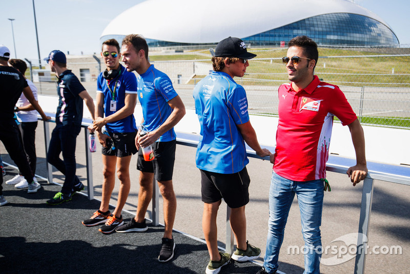 Alessio Lorandi, Trident, Luca Ghiotto, Campos Racing, Roberto Merhi, Campos Racing, Antonio Fuoco, Charouz Racing System
